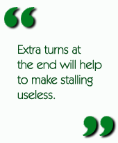 Extra turns at the end will help to make stalling useless.