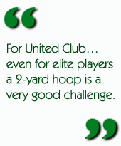 For United Club...even for elite players a 2-yard hoop is a very good challenge.