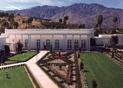 The spa and gardens at the foot of Mount San Jacinto are adjacent to the new croquet lawn at Merv Griffin Resort, focus of the main action at the first USCA nationals in golf croquet.