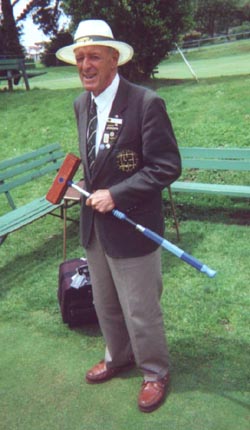 Tony Hall with his runner-up trophy at the 1996 San Francisco Open.